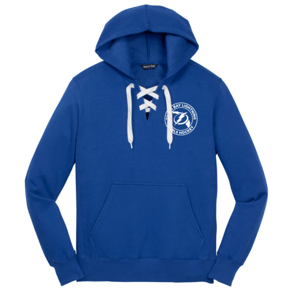 GIRLS LIGHTNING LACE UP PULLOVER HOODIE UNISEX - Image 3